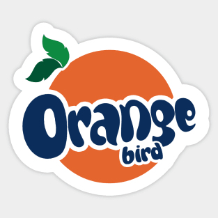 Orange Bird Soda Sticker